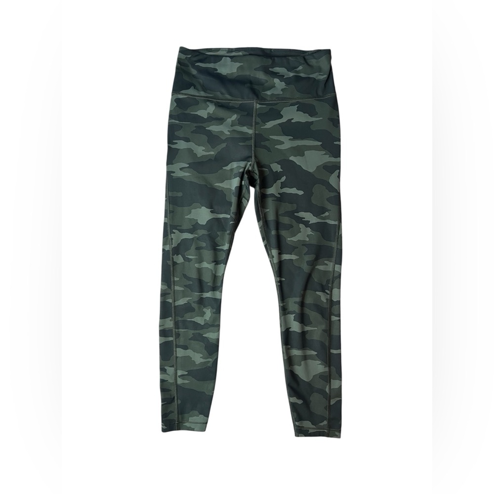Athleta Green Camouflage Leggings Size S